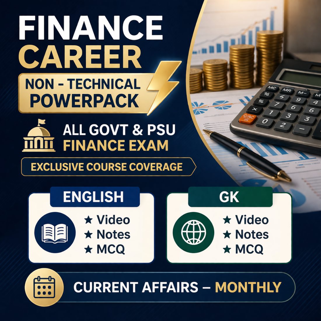 Non Technical Course for Psu Govt Finance Exams 2026 GK English Current Affairs