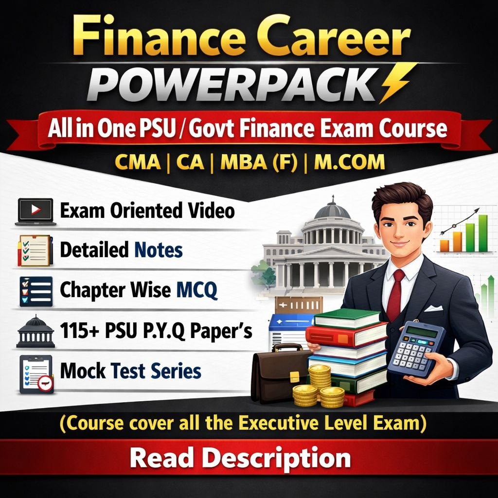 All in One Psu Govt Finance Exam Course 2026 Videos MCQ Notes PYQ and Test Series