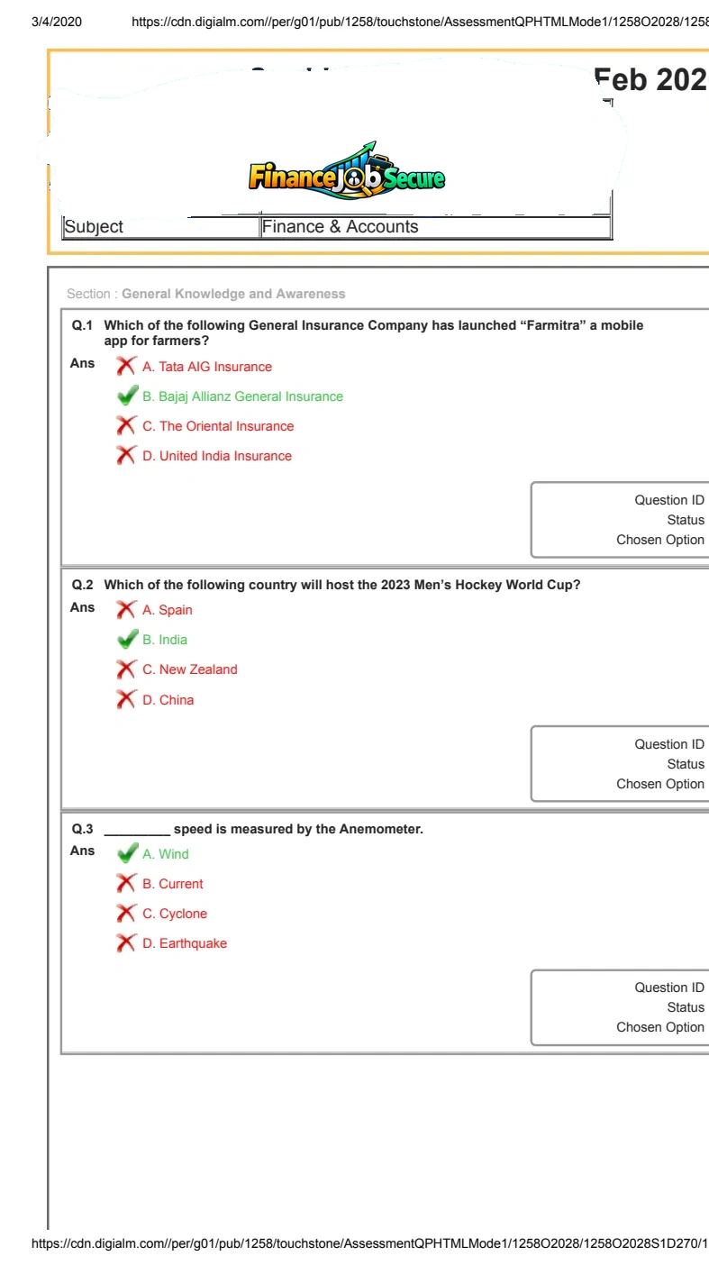 Official PSU Question Paper Page 1